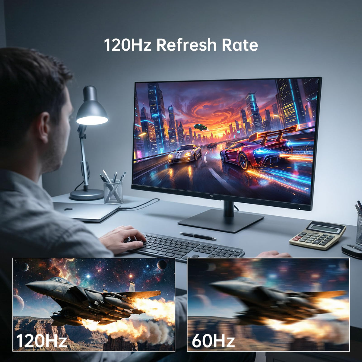 32 Inch 2K 120Hz 1440P IPS Computer Monitor O6730