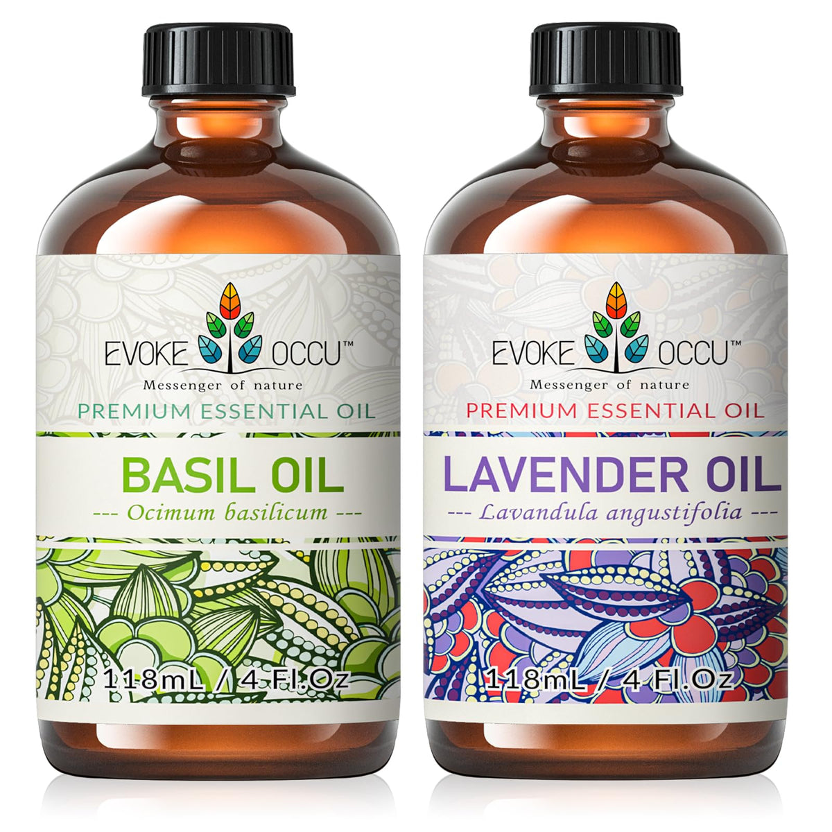 Basil and Lavender Essential Oil 4 Fl Oz M472