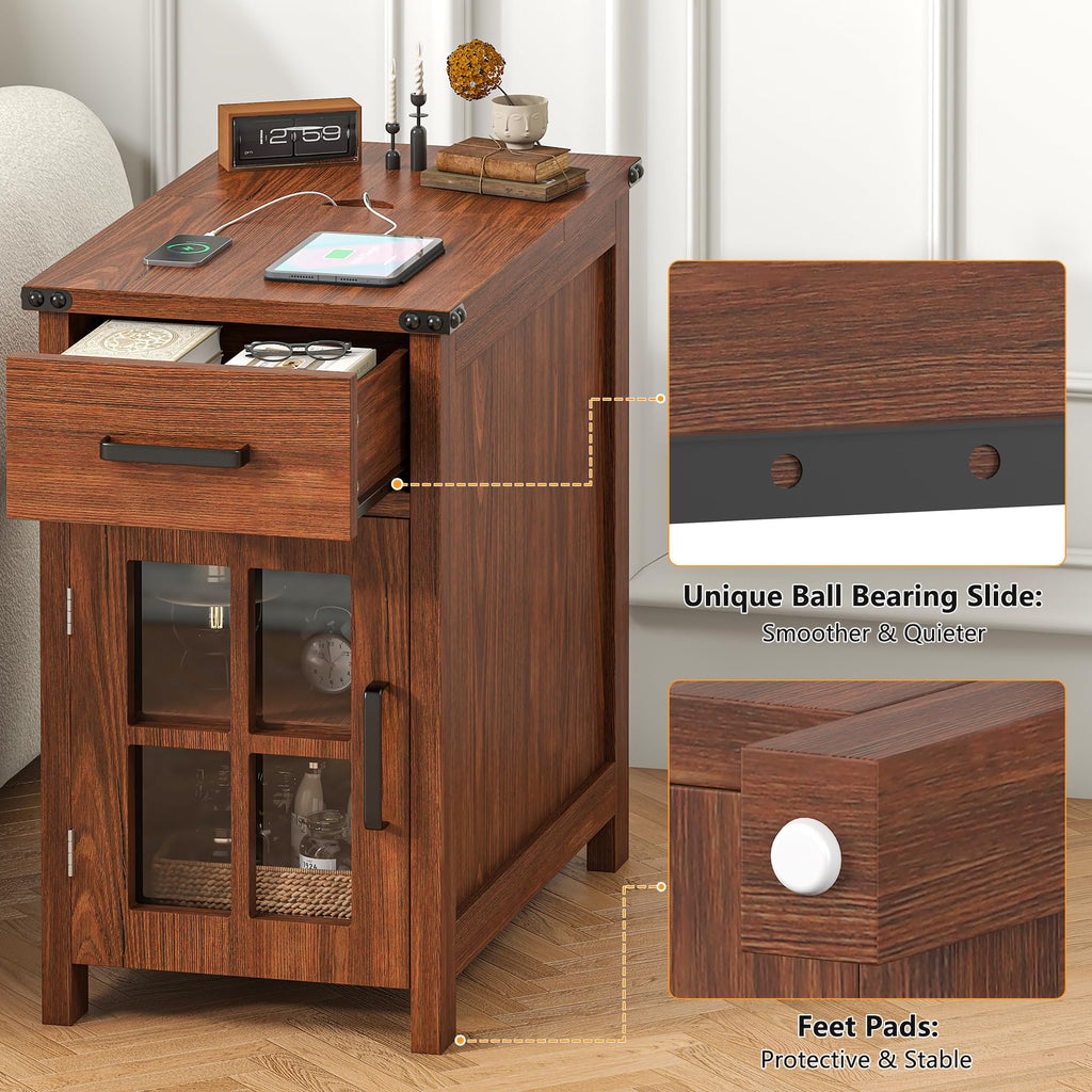 End Table with Charging Station W2428