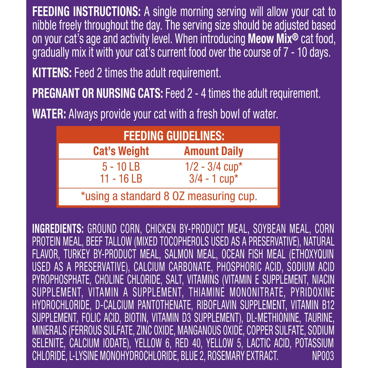 Dry Cat Food 6.3 Pound Bag I883613